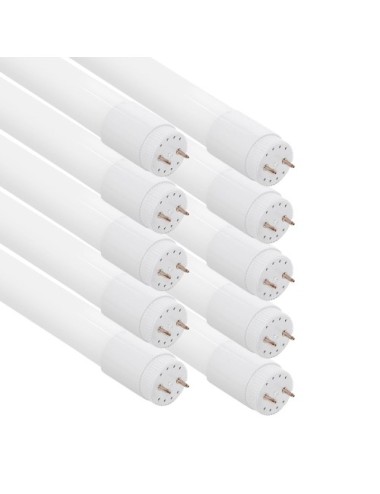 Pack de 10 Tubos Led T8 150cm 22W de Cristal 6000k con Conexión un Lateral y Envío Gratis.