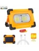 Foco Proyector LED Solar 50w PowerBank Portátil con Batería, Recargable, Luz para trabajo, Recargable USB o Solar, Envío Gratis