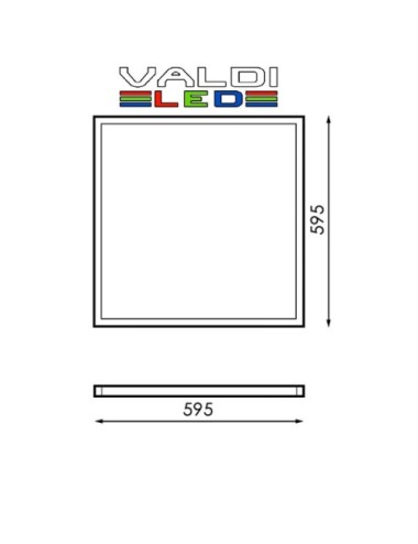 Pack de 2X Panel Led 60X60 Cm 40W 4200K Luz Neutra 6000k Con Envió Gratis