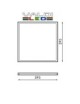 Pack de 2X Panel Led 60X60 Cm 40W 4200K Luz Neutra 6000k Con Envió Gratis