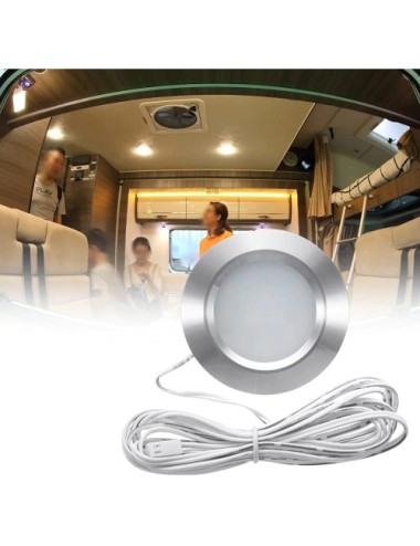 Pack 4 Placas Led a 12v 3w 4000k empotrar Con Envío Gratis, para Caravana, Camper, Autocaravana o instalaciones a 12v