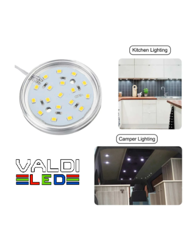 Pack de 4 Focos 3w de superficie leds a 12v de 55x9mm 3000k Con Envío Gratis. (copia)