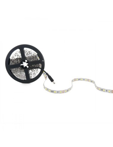 Tira 12v de 300 LED 72W Ip25 6000ºK SMD5050 x5 Metros, Blanco Frío con Envío Gratis.