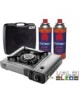 Cocina Hornillo portátil Extra+ dual + 2 botellas de gas + Maletín y Envío Gratis.