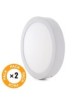 Pack 2 Plafones Superficie Led 18W 6000ºK Circular de 210mmx27 con Envío Gratis.